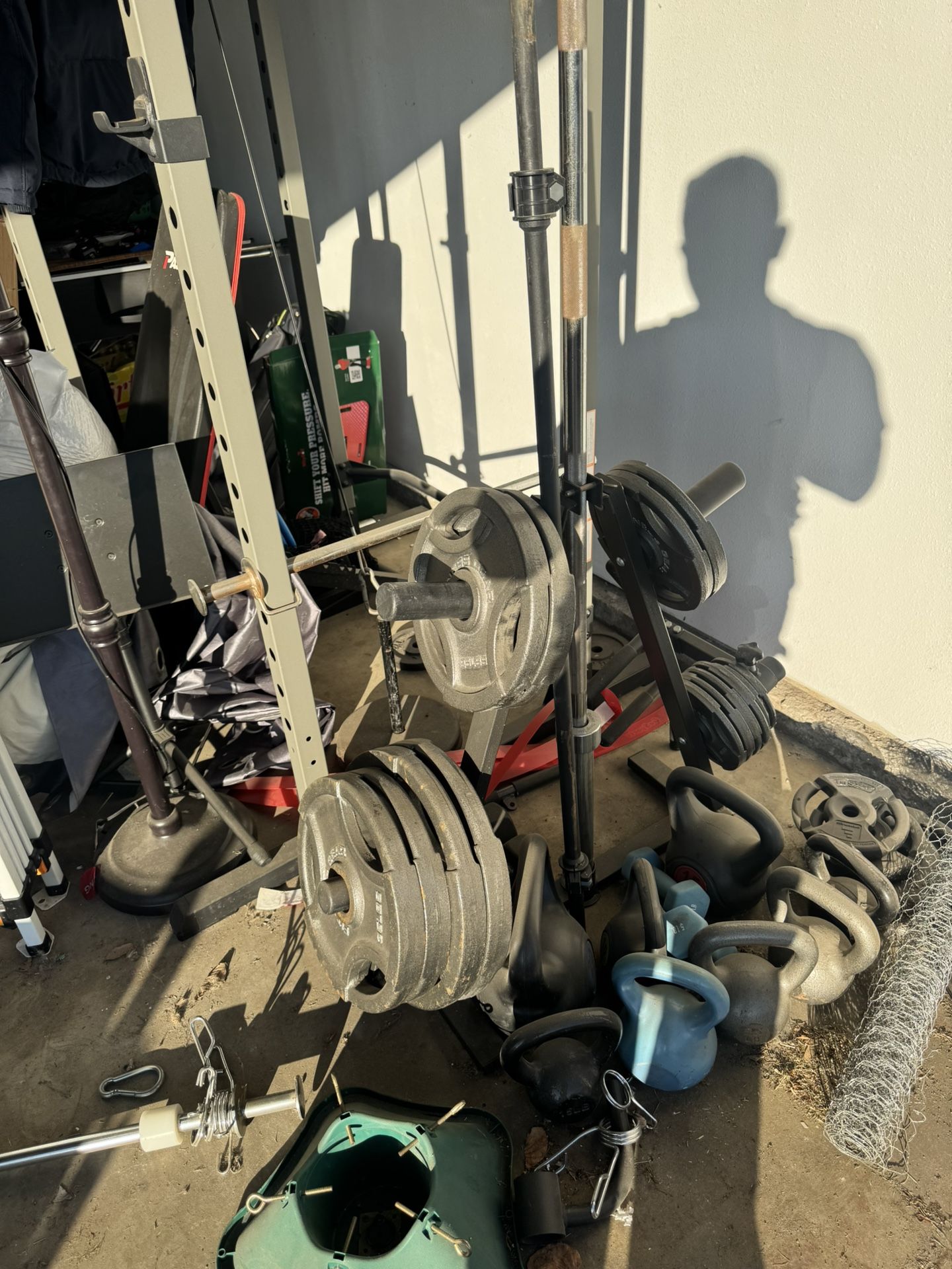 Olympic Weight Set With bar And Attachments 