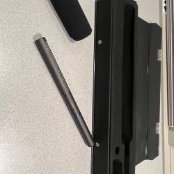 Audio Technica Shotgun Microphone with Windscreen, case, Mic mounts, and XLR cable