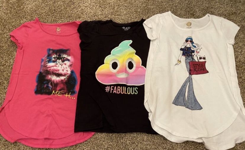 Girls 7-7/8 shirt lot