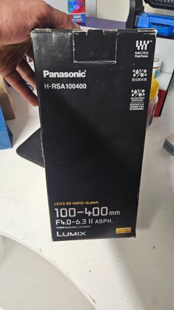 Panasonic (H-RSA100400) 100-400mm, F4.0-6.3 II ASPH, Micro Four Thirds Camera Lens