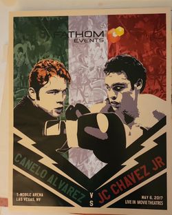 Boxing Poster Alvarez vs Chavez