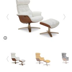 Luxury Leather OTTOMAN For Sale!