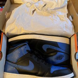 Jordan 1 Royal Paint Splatter