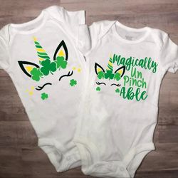 St Patrick's Day Baby Onesie