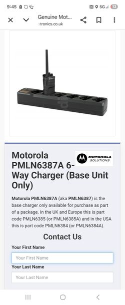 Motorola 6 unit radio charger NEW