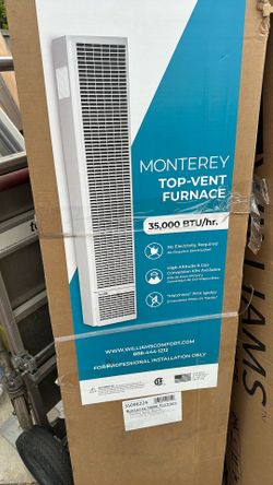 New Williams Monterey 35k btu Wall Heater Furnace. 35,000 BTU Natural Gas