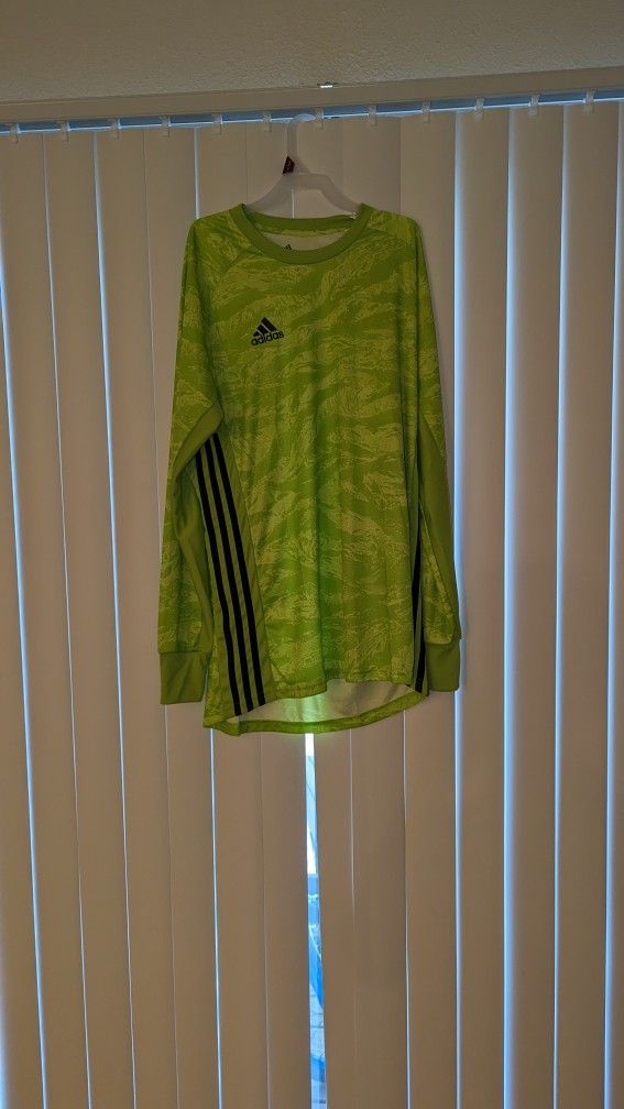NWT Men’s Adidas Climalite Long Sleeve Shirt Size M Green