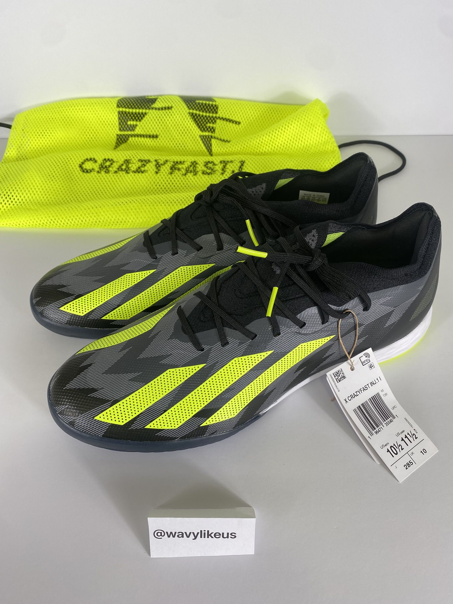 ADIDAS X CrazyFast INJ. 1 Indoor Mens Size 10.5 [IG6272]