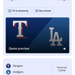 Dodgers Tickets