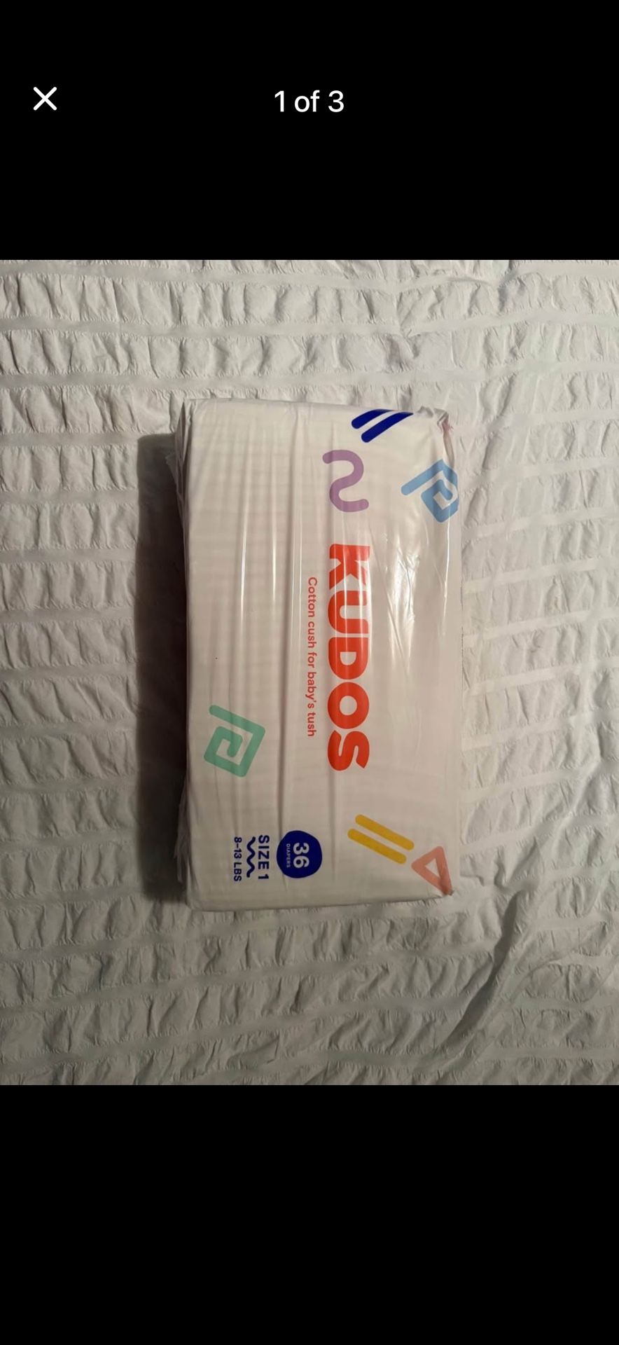 Kudos Diapers Sz 1 36ct