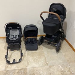 Nuna Mixx Next Stroller With Bassinet And Car Seat 
