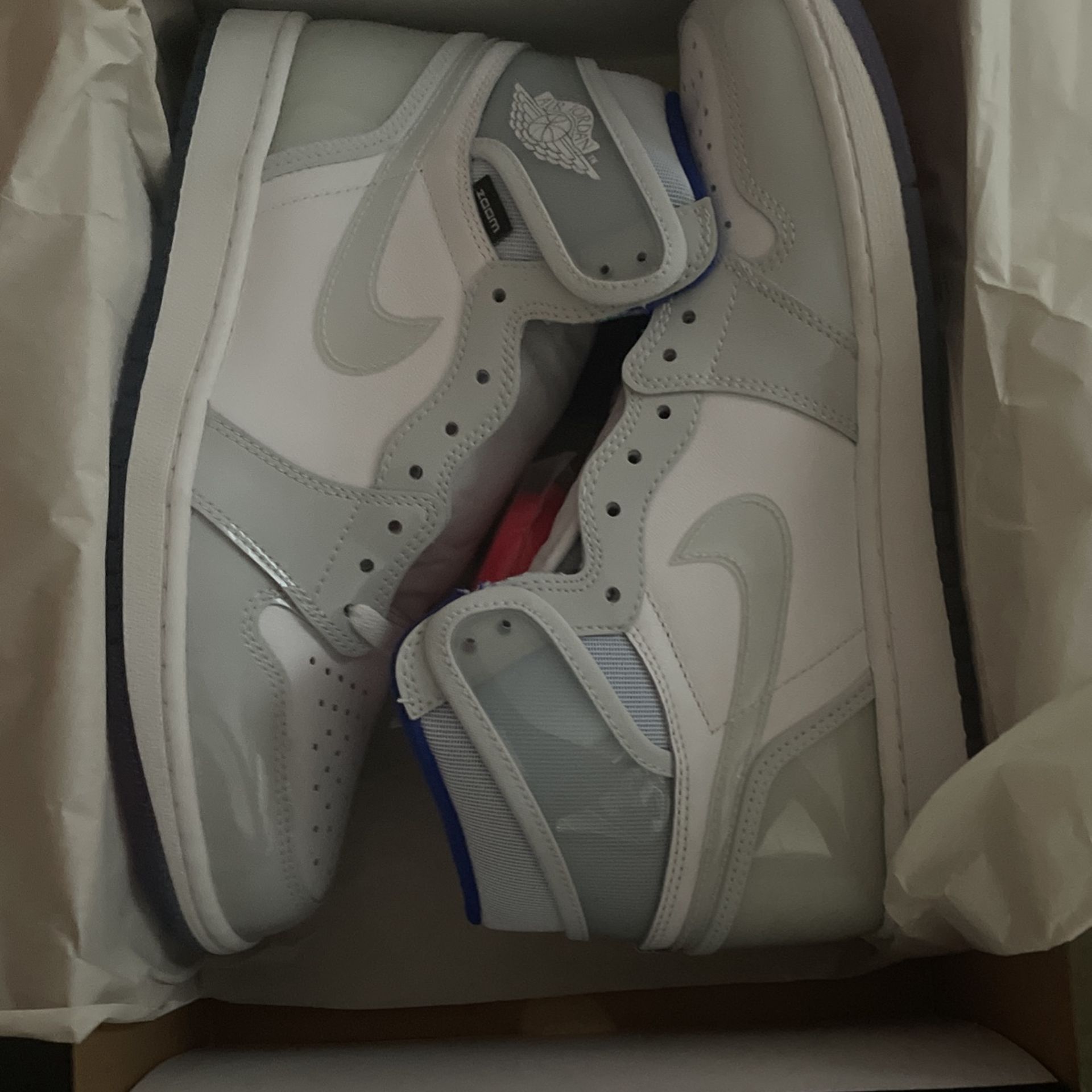 Jordan 1 Retro High Zoom White Racer Blue