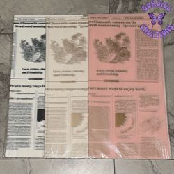 Newspaper Floral Paper / Papel Koreano