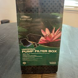 Pond pump filter box