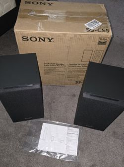 Sony CS Speakers, SS-CS5M2 3-Way 3-Driver Hi-res Bookshelf (Pair)