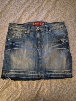 2000s yk2 jeaned skirt