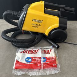 Eureka Mighty Mite 3670 Canister Vacuum + 6 New Bags – Strong
