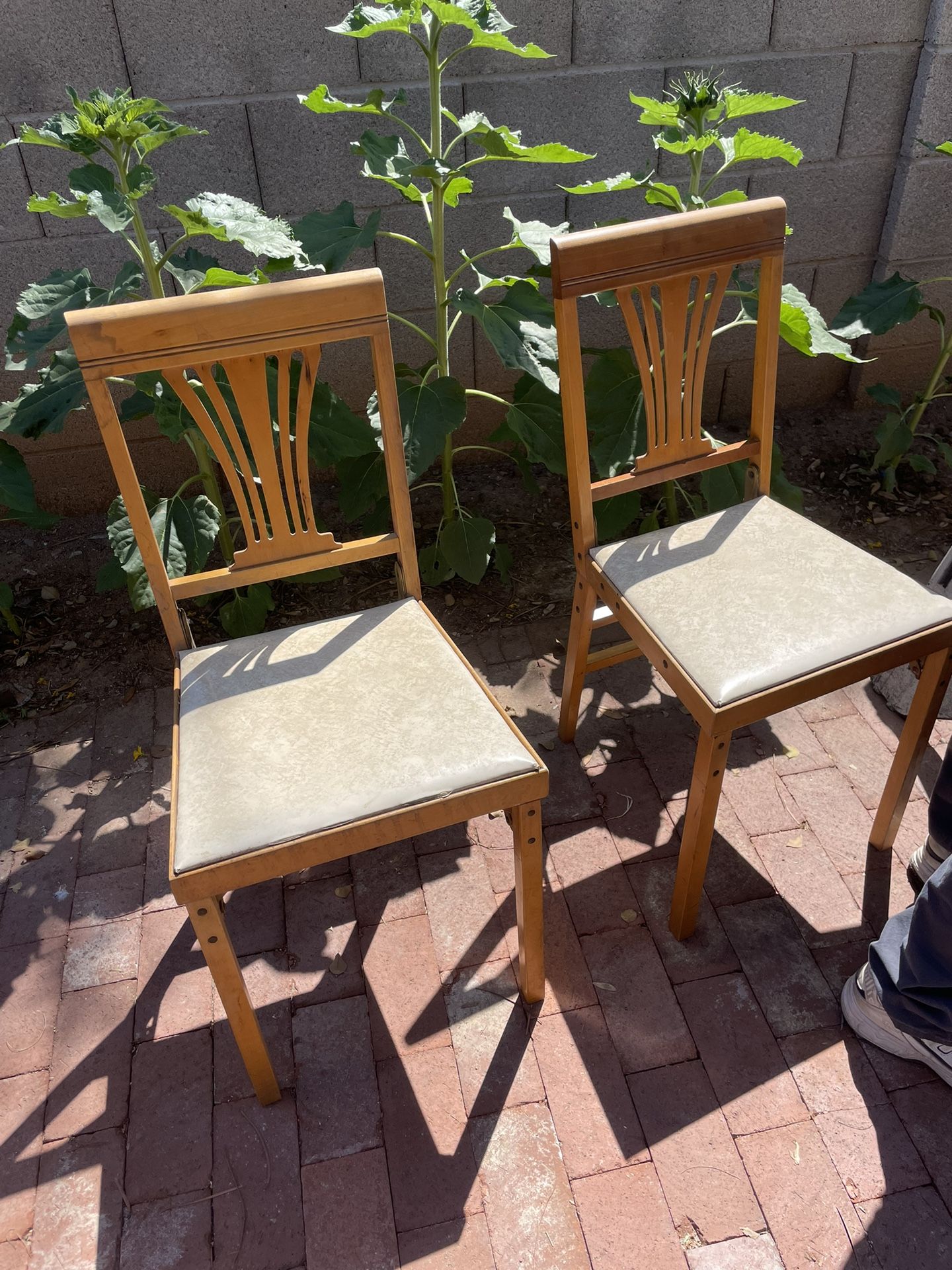 Antique folding chairs 