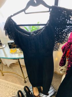 Black Off the Shoulder Dress