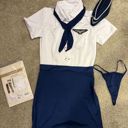 Sexy Flight Attendant Halloween Costume 