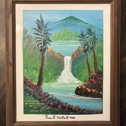 Hand Painted Puerto Vallarta 2005 Tile Artwork - Mexico