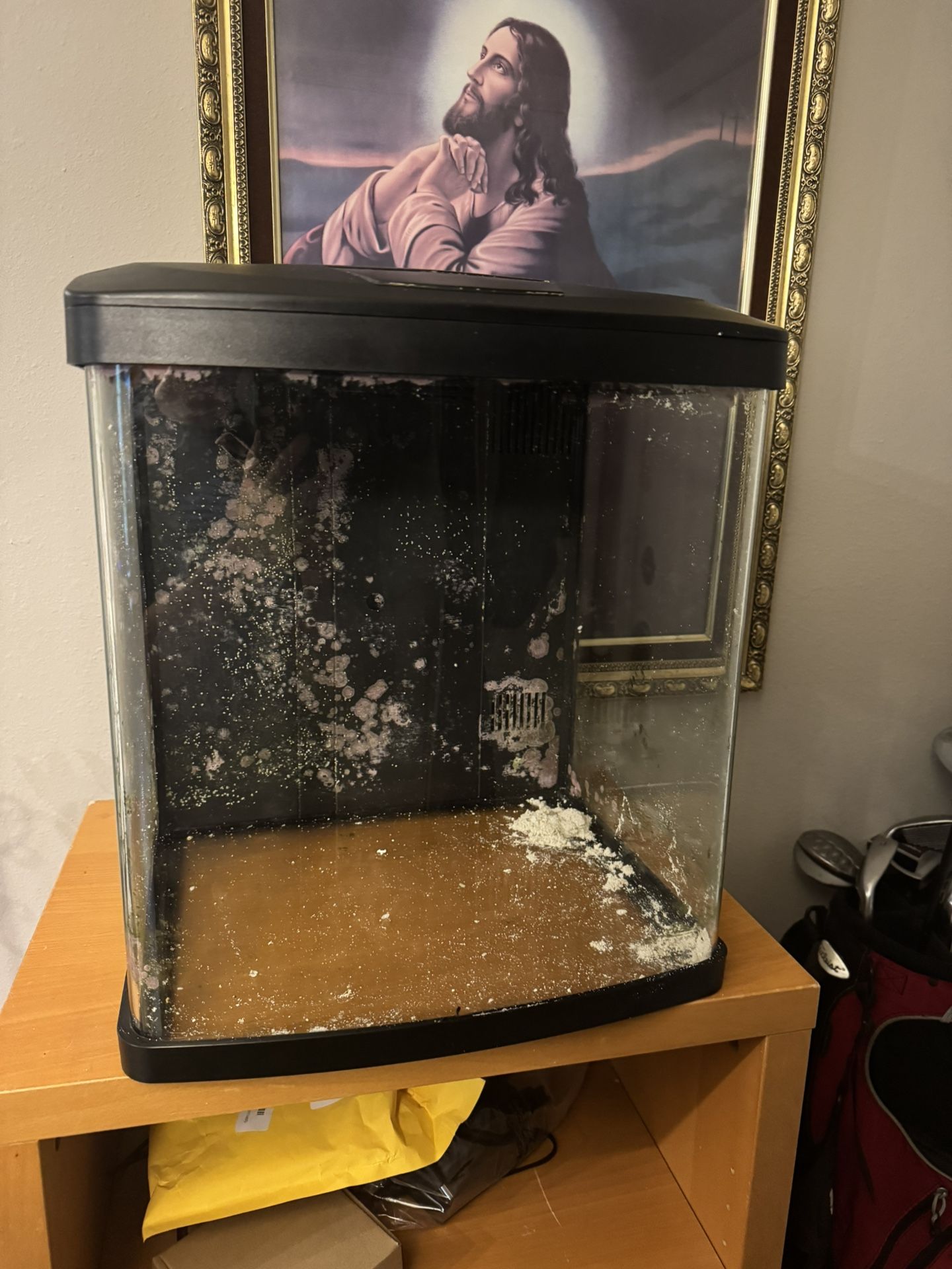 Biocube 16 Led Reef Aquarium Includes A Stand And Bag Of Sand