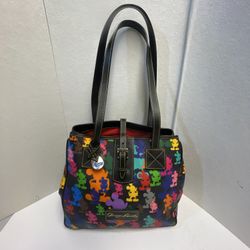 Dooney & Bourke Disney Parks Rainbow Mickey Silhouette Wonder Tote Purse Bag
