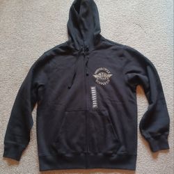 J&P Cycles Large Zip Hoodie 