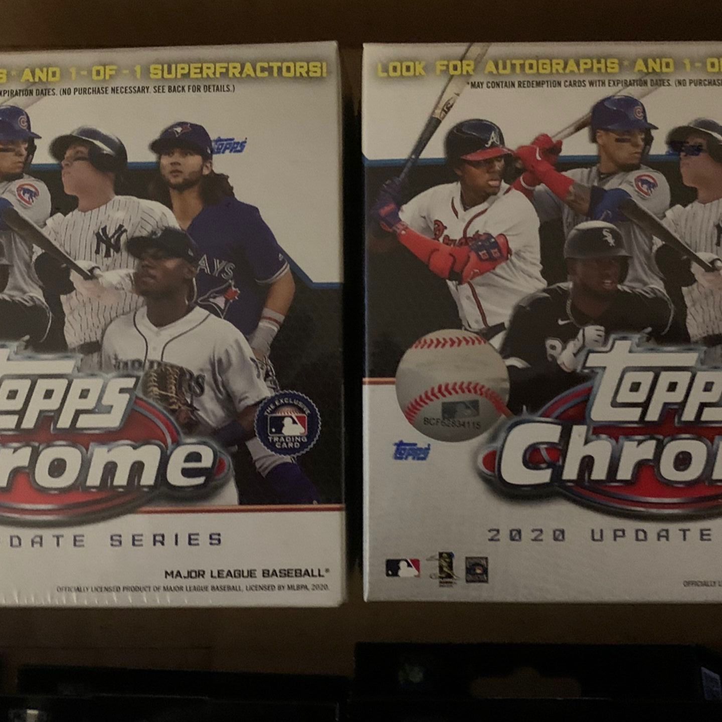 SOLD 2020 Topps Chrome Update Series MLB Baseball Mega Boxes And Fat Value Cello Packs 2021 Topps Is Available