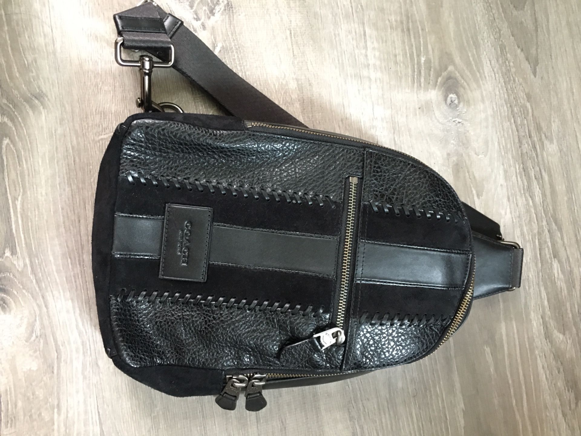 Leather Coach backpack