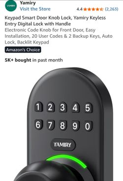 Yamiry Keypad Smart Door Knob Lock
