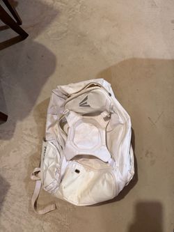 White baseball/ soft ball equipment bag