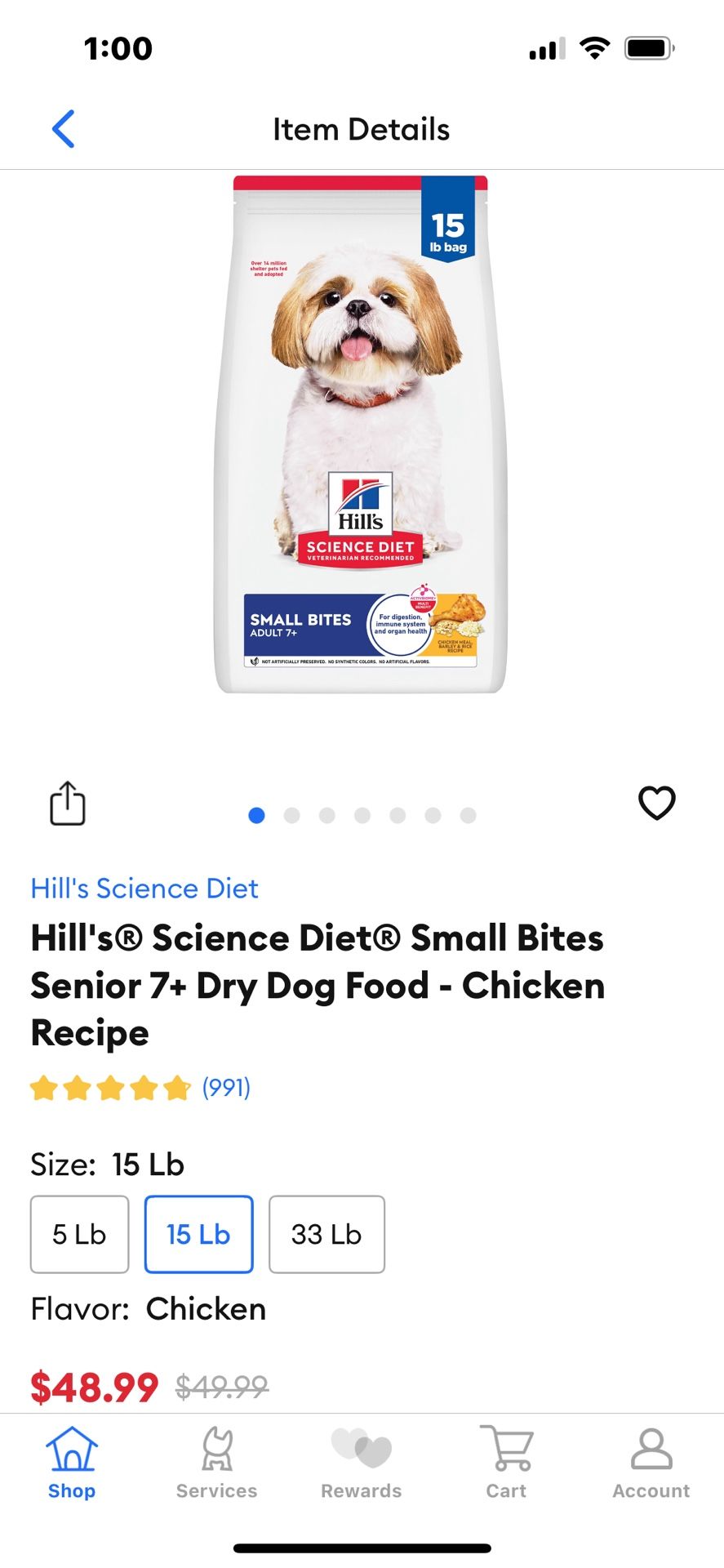 Hills Science Small Bites Adult 7+