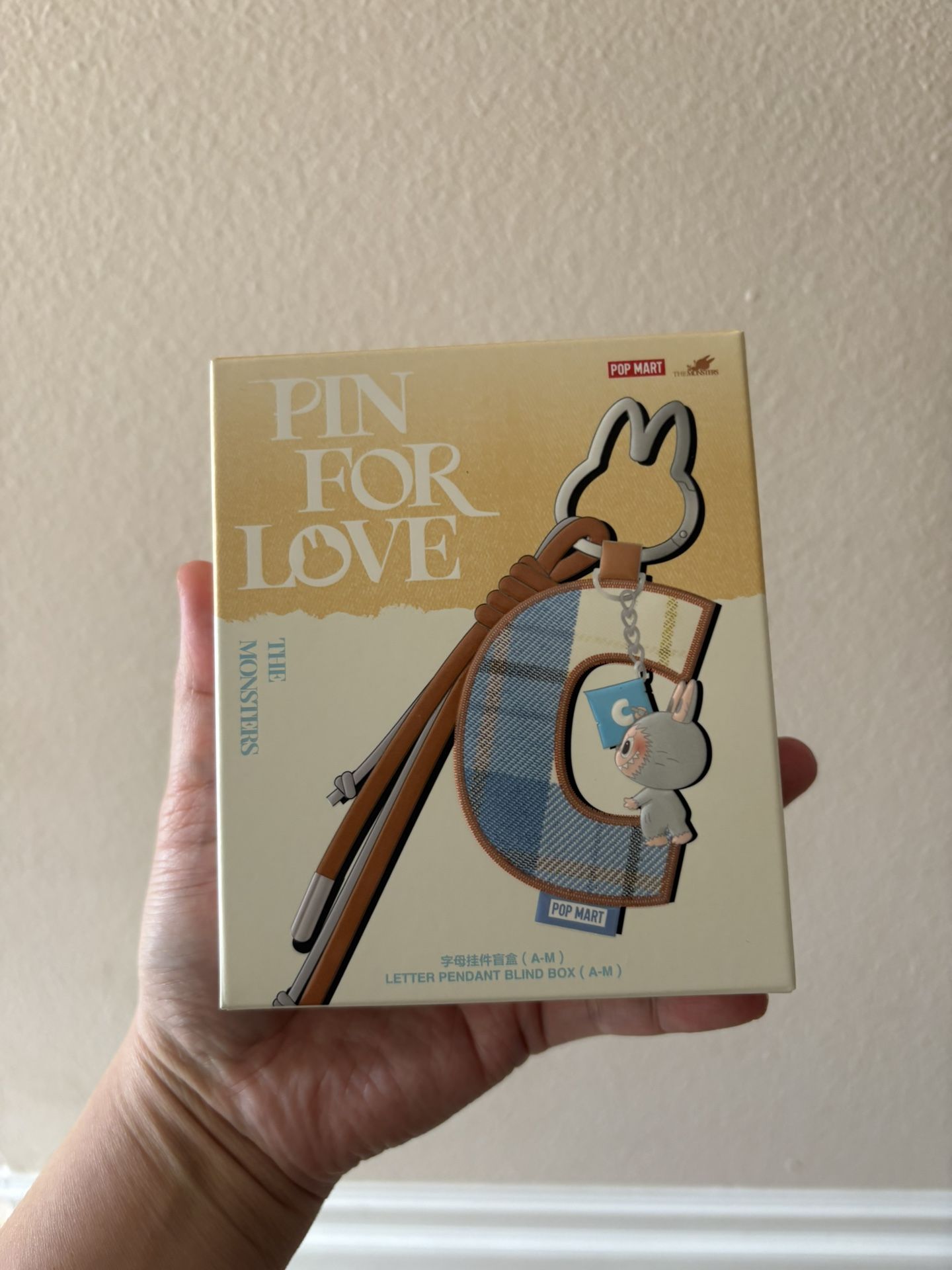 THE MONSTERS Pin for Love Series- Letter Pendant Blind Box (A-M)