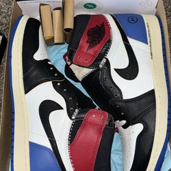 Jordan 1 Retro High OG SP - ‘Fragment x Union LA Varsity Red Sport Royal’ Size 11 Brand New