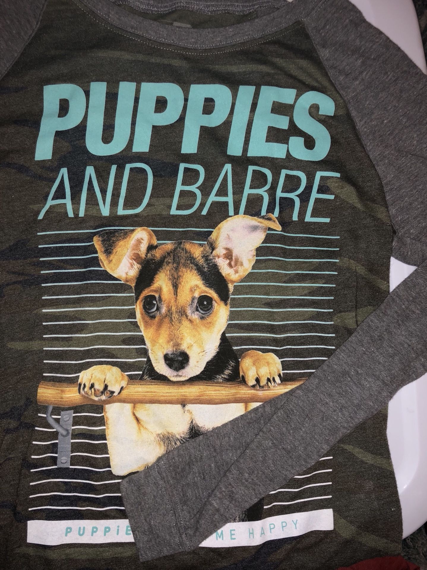 Puppies and Barre T-shirt