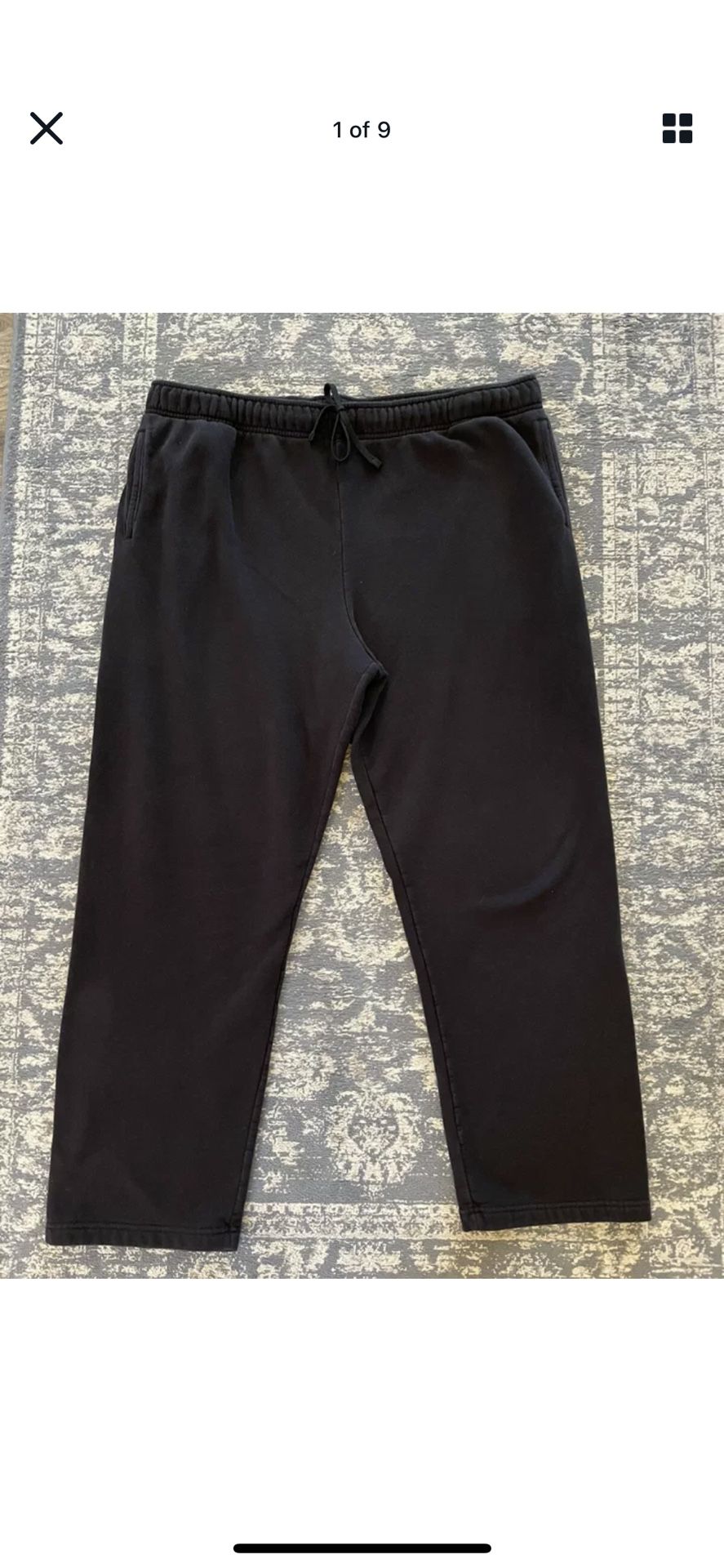 Tek Gear Men’s Activewear Black Sweatpants Cotton Blend Pants - Size XXL