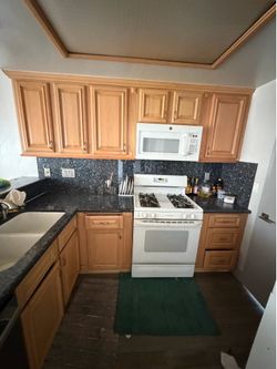 free cabinets, in like-new condition.