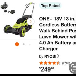 Lawn Mover 18v Bateria Y Cargador !