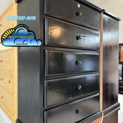 Black Dresser With Lock Cajonera Comoda Nueva 