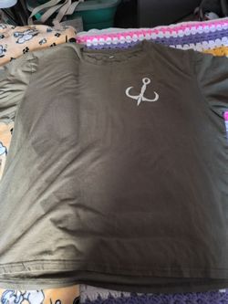 Olive Green Anchor Logo T-Shirt