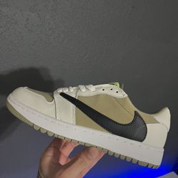 Jordan 1 Low Golf Travis Scott Neutral Olive