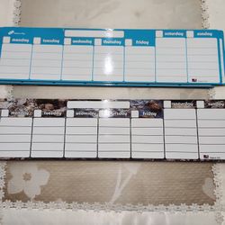 Set Of 2 Magnetic Calendars, 8 Weeks Each