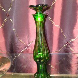 1970's Avon Emerald Green "Bud Vase" Perfume Bottle