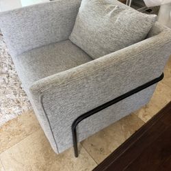 Modern Grey Accent Chair