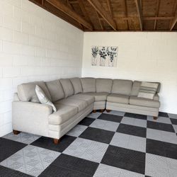 Grey Basset Sectional Couch 🚛 Delivery Available