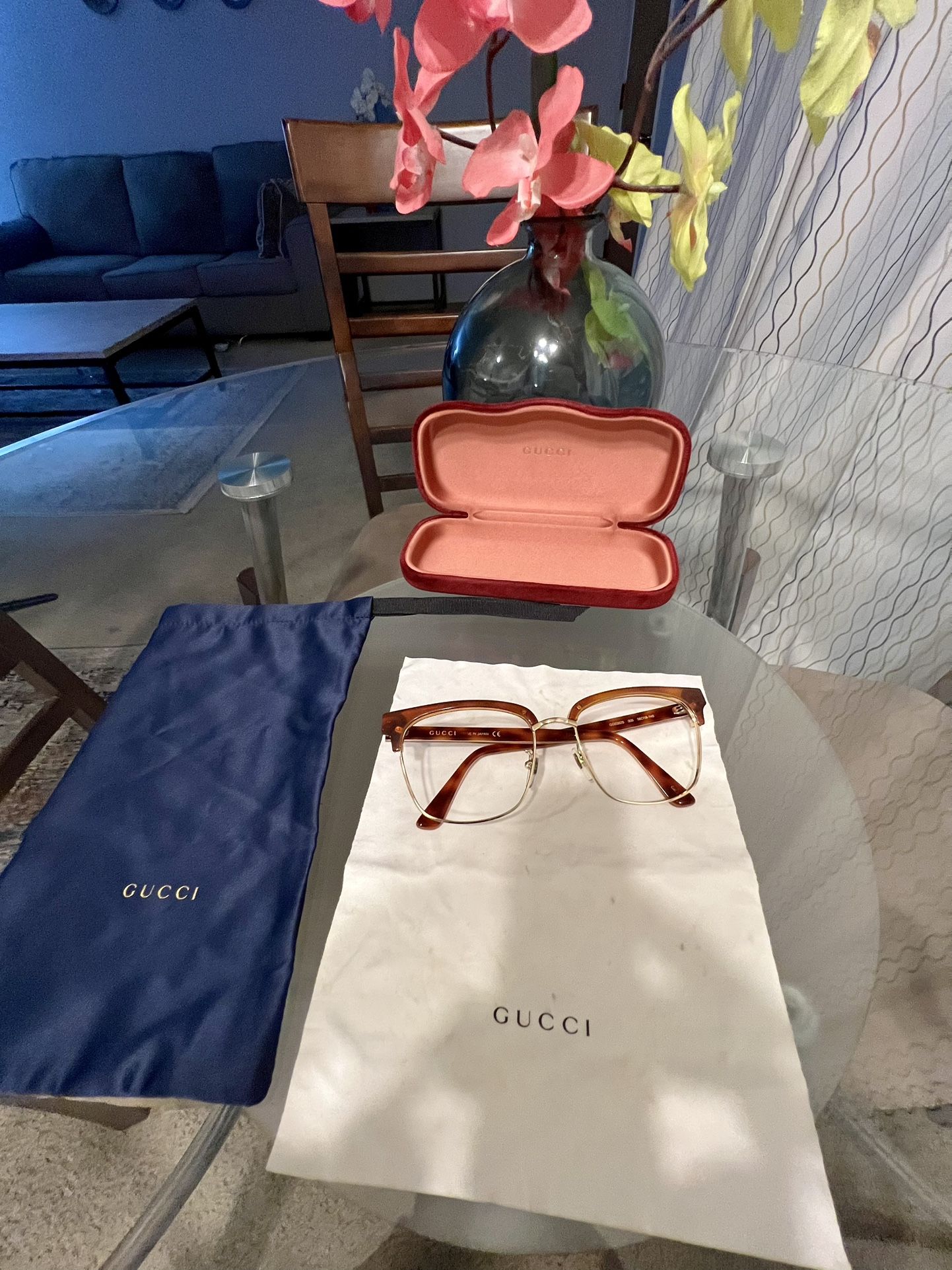Men’s Gucci, Optical Glasses Havana 100% Authentic