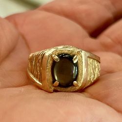 14k gold star sapphire 10.3g nice heavy ring 995.00