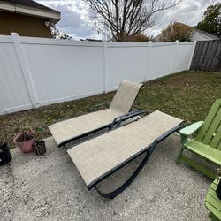 Pool Chair Lounge Set