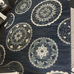 Blue Print 8x10 RUG  Indoor /outdoor